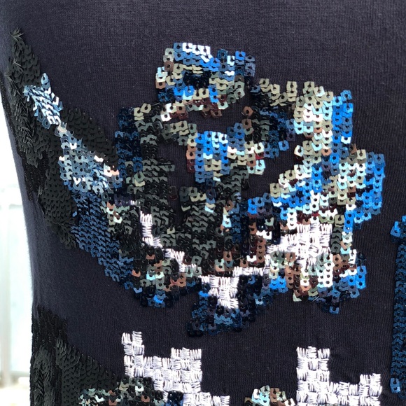 Mango Floral Sequin Appliqué Tank Dress - Picture 12 of 15